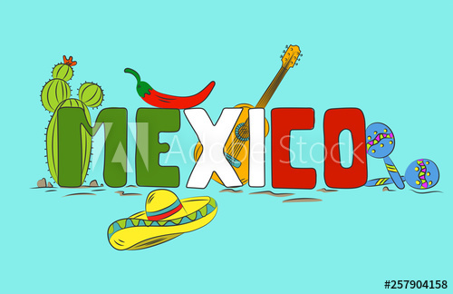 500x324 Hand Drawn Mexico Country Vector Illustration Mexican Culture