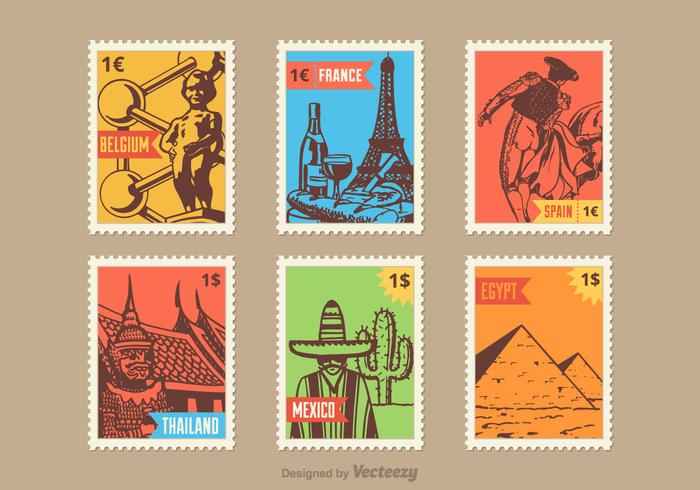 Country Vector Stamps 700x490 Country Vector Stamps