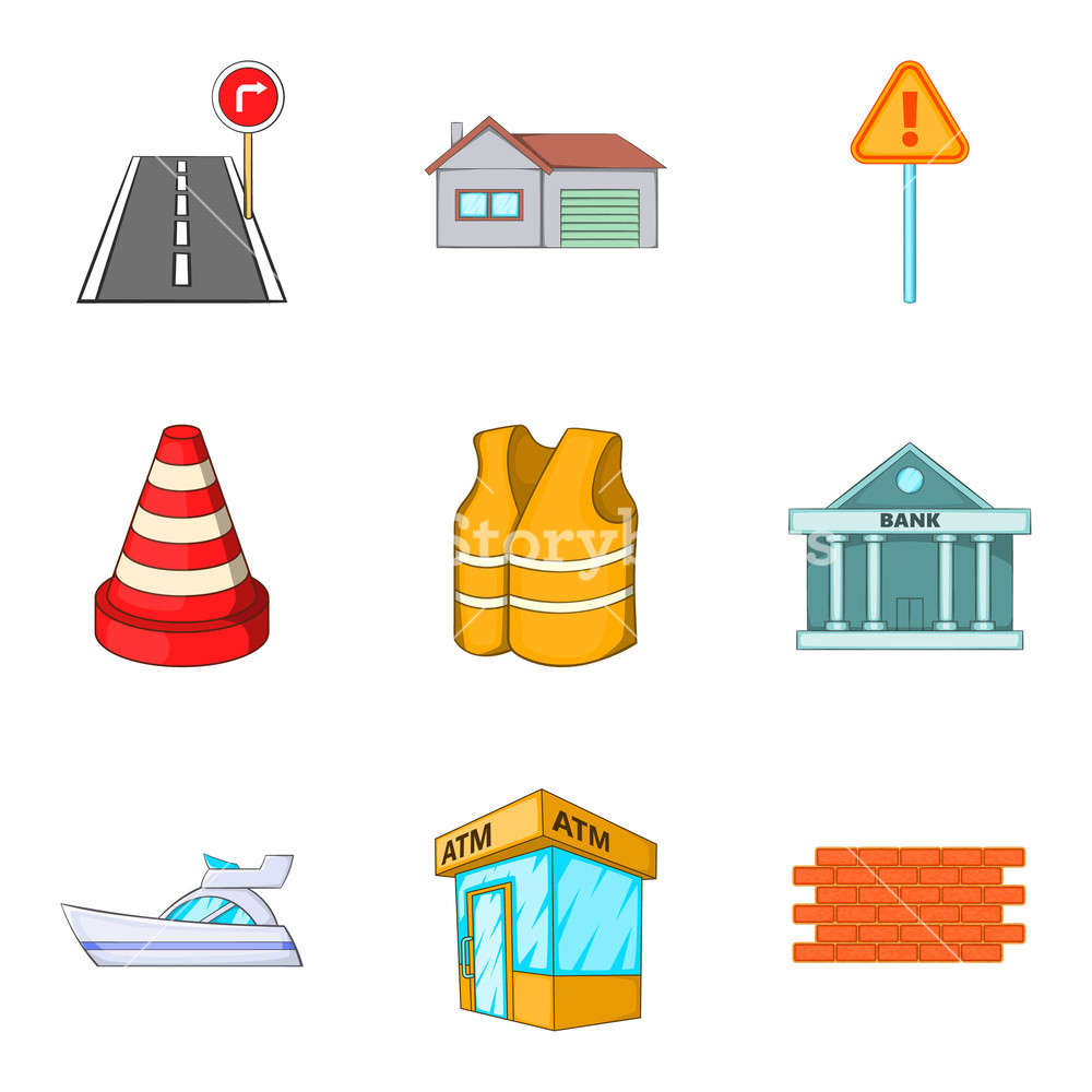 1000x1000 Country Icons Set Cartoon Set Of Country Vector Icons For Web