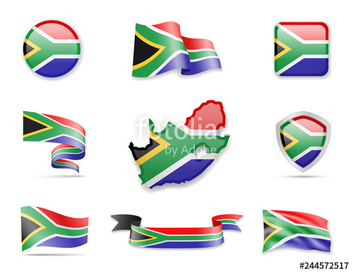 South Africa Flags Collection Flags And Outline Of The Country 500x386 South Africa Flags Collection Flags And Outline Of The Country
