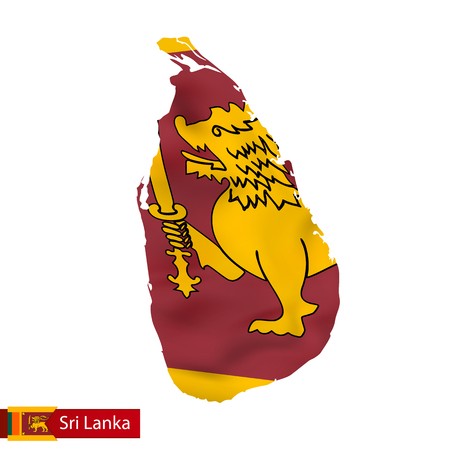 Sri Lanka Map With Waving Flag Of Country Vector Illustration 450x450 Sri Lanka Map With Waving Flag Of Country Vector Illustration