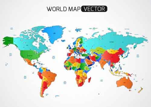 Vector World Map For Free Download 500x355 Vector World Map For Free Download