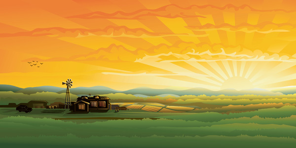 600x300 Countryside Scenery