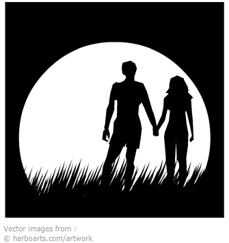 335x355 Download Couple Holding Hands Vector Silhouette