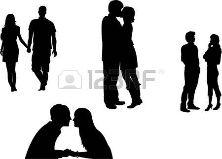450x323 Clipart Man And Woman Holding Hands Silhouette Free Cliparts