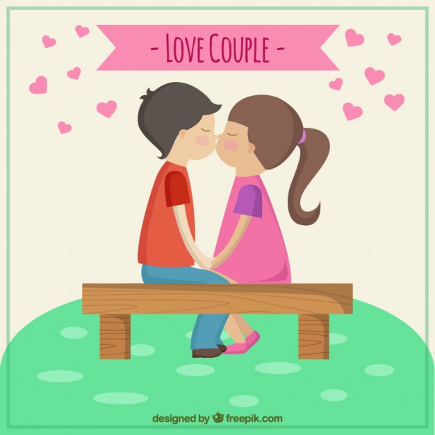 626x626 Couple Kissing Vector Free Download