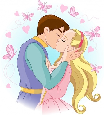 335x368 Vector Romance Couple Kiss Free Vector Download