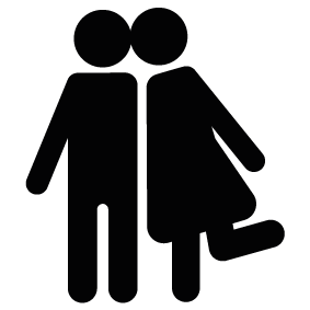 283x283 Couple Kissing Silhouette Silhouette Of Couple Kissing