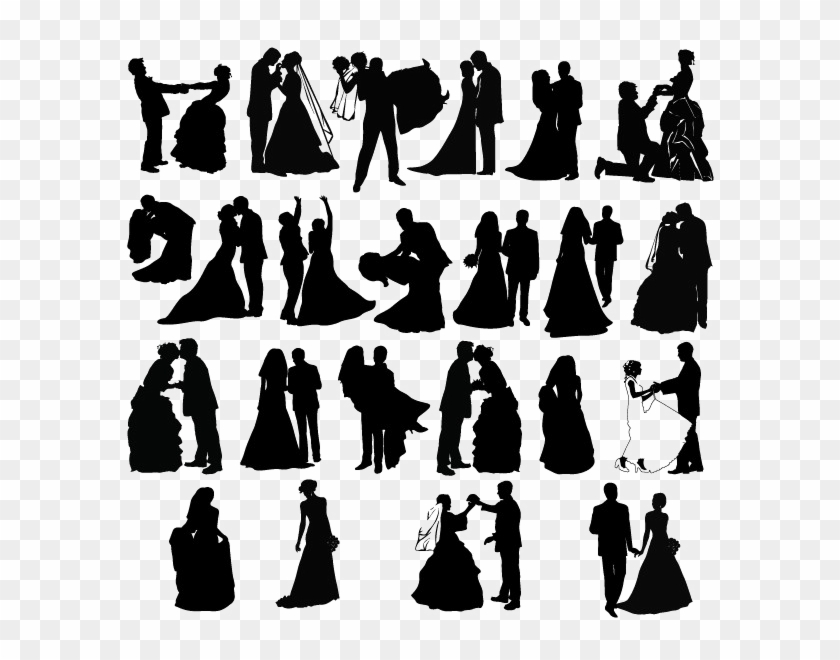840x660 Wedding Couple Silhouette Png Pic
