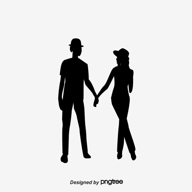 640x640 Couple Silhouette, Couple Vector, Silhouette Vector, Lovers Png