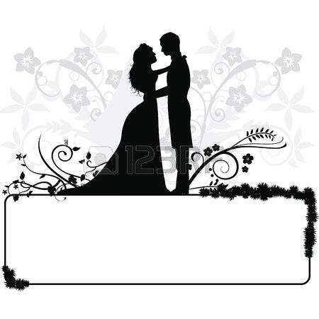 450x450 Stock Vector Wedding Ideas Wedding Couples, Couple Silhouette