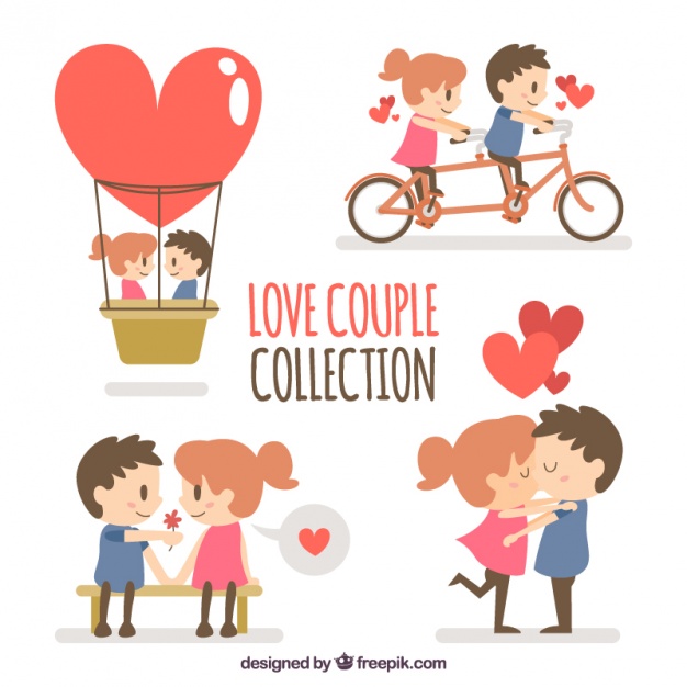 626x626 Collection Of Lovely Couple Vector Free Download