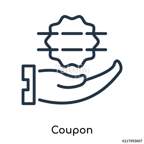 500x500 Coupon Icon Vector Isolated On White Background, Coupon Sign