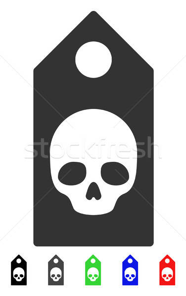 376x600 Death Coupon Flat Icon Vector Illustration Victor Ivlichev