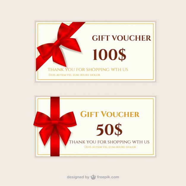 626x626 Free Coupon And Gift Voucher Templates Vector Download