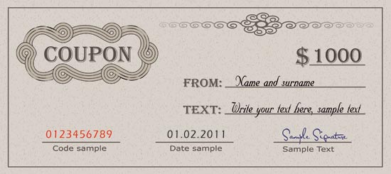 550x245 Diploma Certificate And Coupon Template