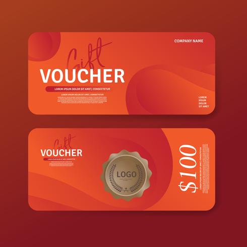 490x490 Gift Voucher Premium Design Voucher, Coupon Template Golden