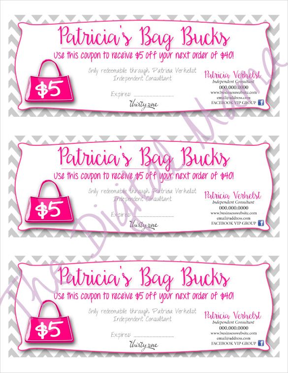 585x757 Referral Coupon Template Free Vector, Pdf Format