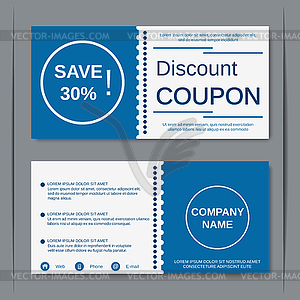 300x300 Discount Coupon Vector Design Template