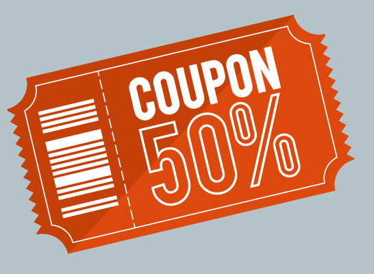 546x400 Free Flat Orange Coupon Vector