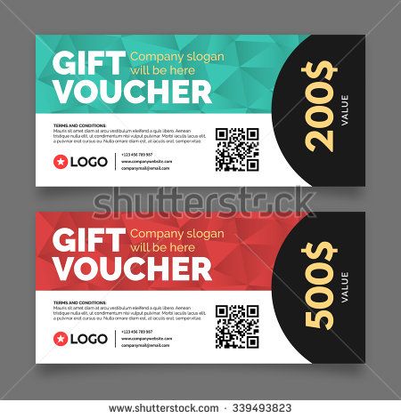 450x470 Gift Voucher Template, Premium Certificate Coupon, Vector Graphic