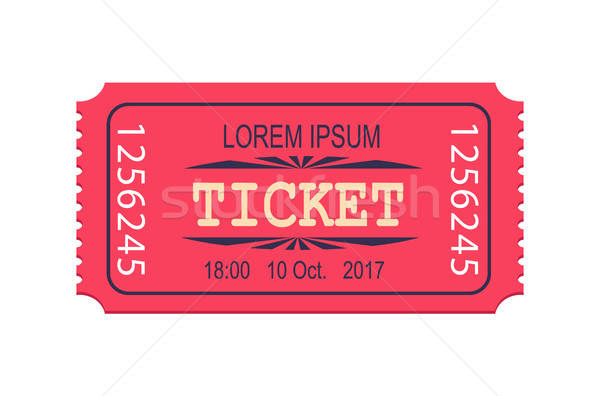 600x396 Pink Ticket Entry Admission Vector Icon Coupon Vector Illustration