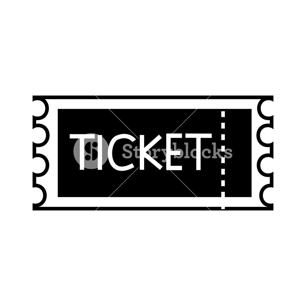 1000x1000 Contour Ticket Design To Entertainment Event Coupon Vector