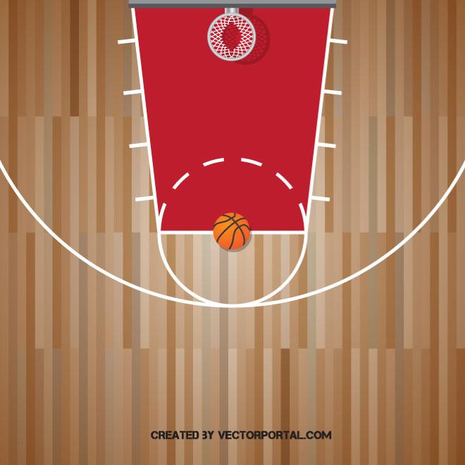 Basketball Court Vector Graphics 660x660 Basketball Court Vector Graphics