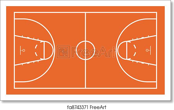 Free Art Print Of Basketball Court Vector Illustration 560x355 Free Art Print Of Basketball Court Vector Illustration
