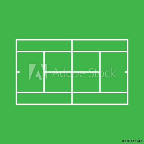 Tennis Court Vector Icon Green With Boundary Lines Sports Field 500x500 Tennis Court Vector Icon Green With Boundary Lines Sports Field