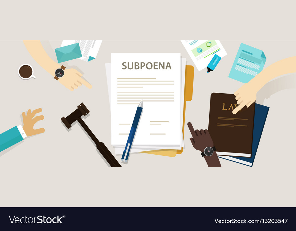 Subpoena Ordering A Person To Attend A Court Vector 1000x780 Subpoena Ordering A Person To Attend A Court Vector