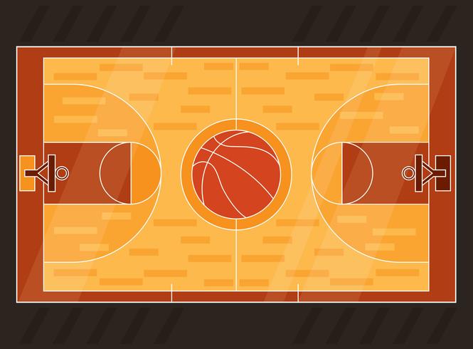 Basketball Court Vector 665x490 Basketball Court Vector
