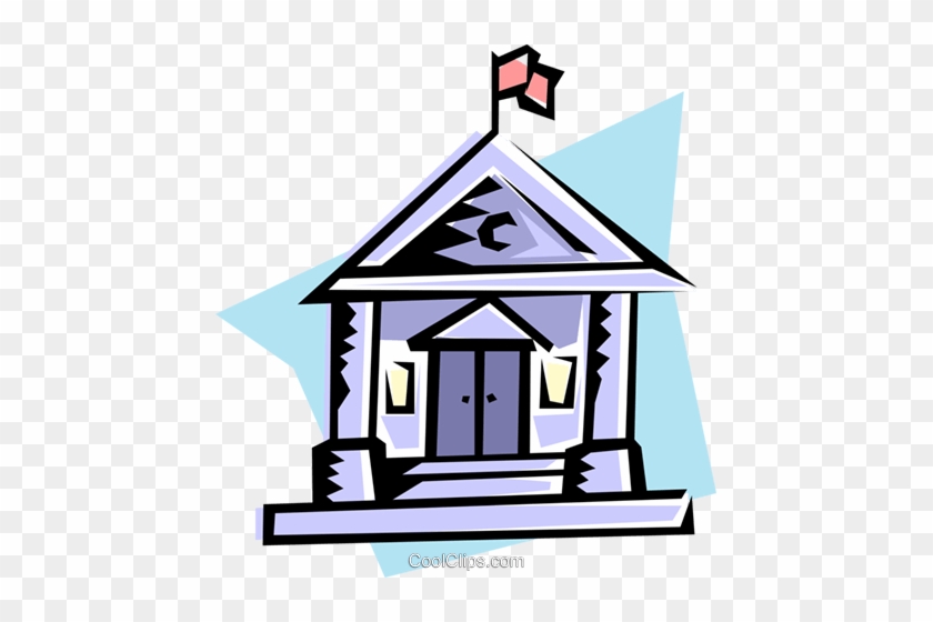 840x560 Courthouse Royalty Free Vector Clip Art Illustration