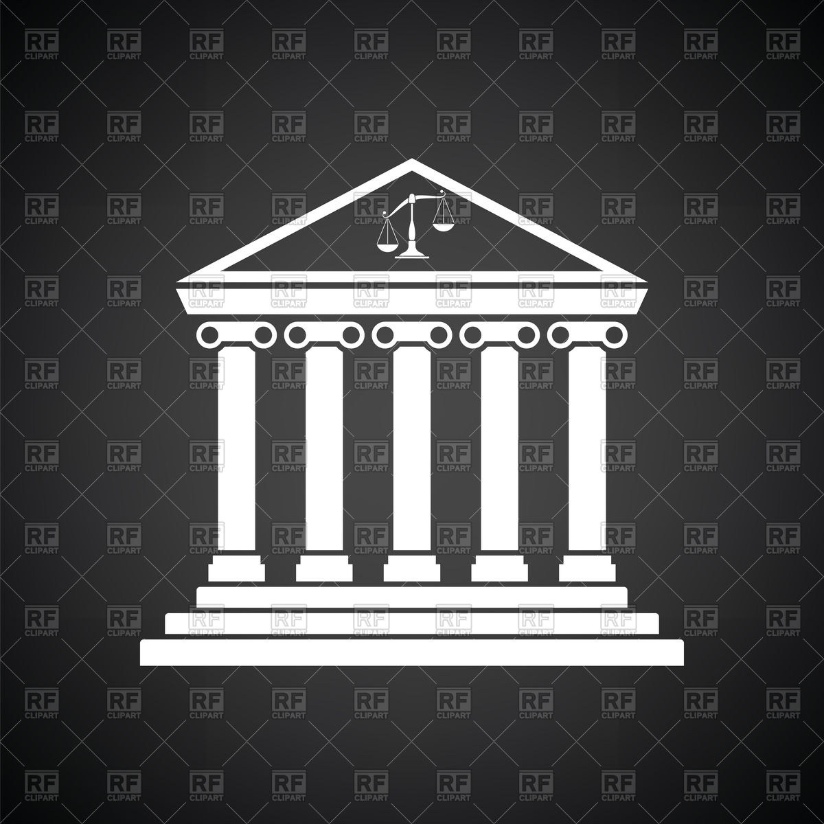 1200x1200 Courthouse Icon Vector Image Of Signs, Symbols, Maps Angelp