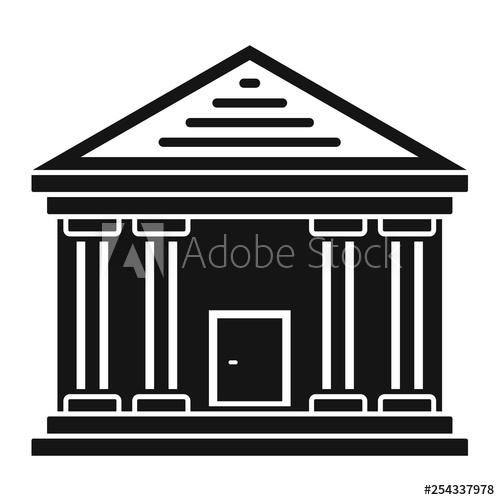 500x500 Stone Courthouse Icon Simple Illustration Of Stone Courthouse