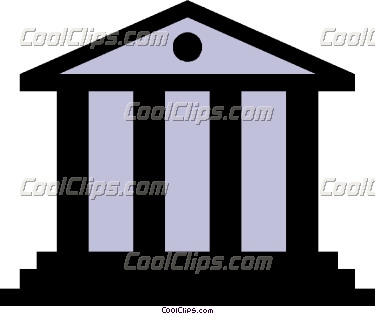 375x314 Symbol Of A Courthouse Vector Clip Art