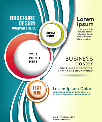 352x421 Abstract With Round Brochure Cover Design Vector Free Download