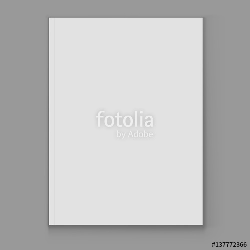 500x500 Blank White Magazine Cover