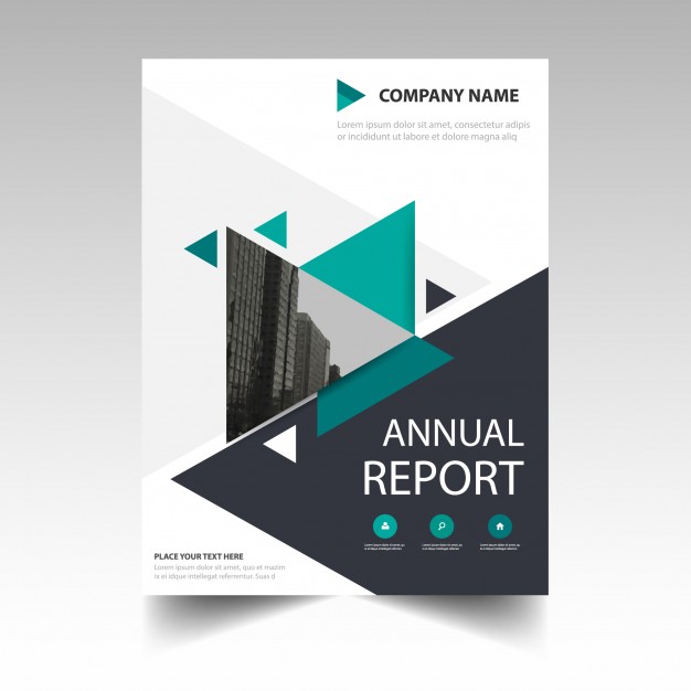 626x626 Annual Report Cover Vector Free Download