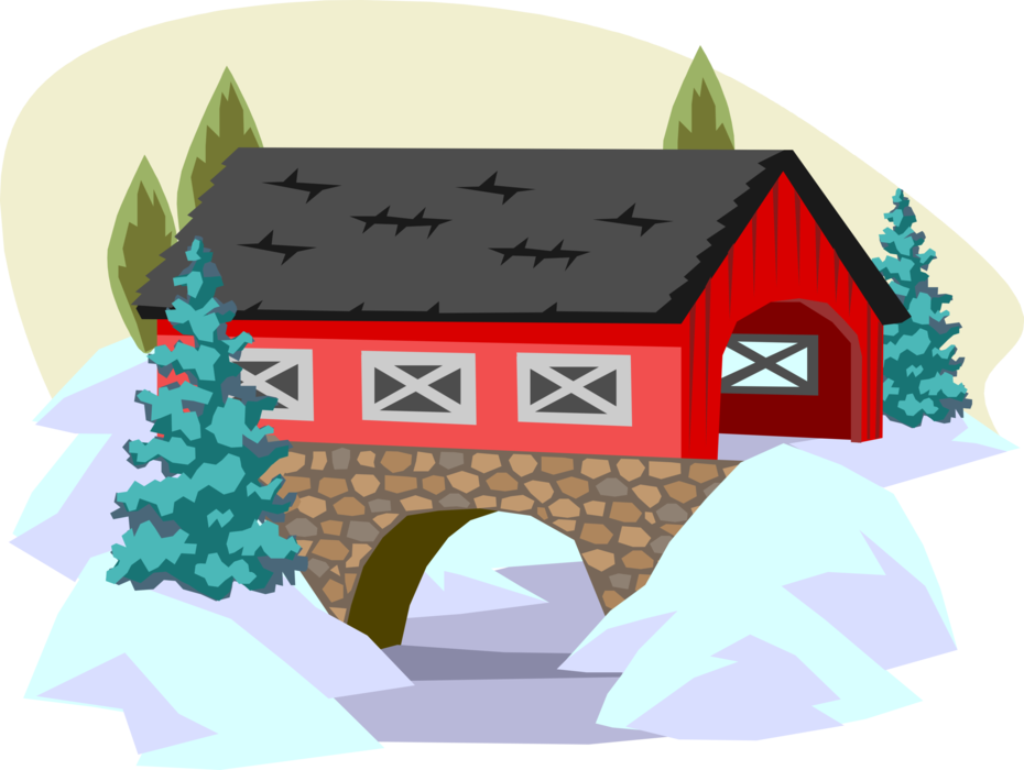 930x700 Covered Bridge Vector Clipart Images Gallery For Free Download