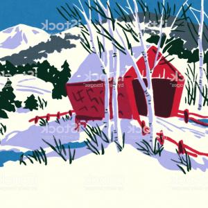 300x300 Winter Scene Of A Covered Bridge Gm Geekchicpro