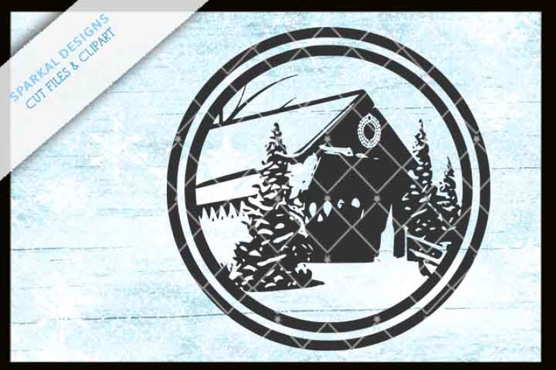 800x532 Covered Bridge Christmas Design Dxf Design
