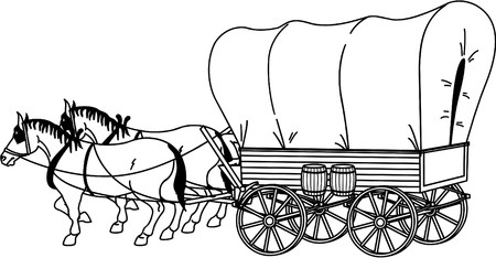 Covered Wagon Vector at Vectorified.com | Collection of Covered Wagon ...