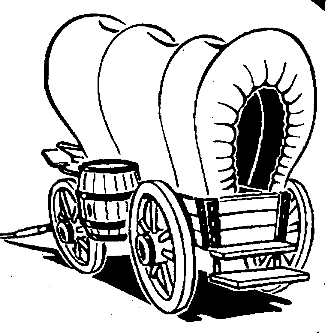 1093x1110 Covered Wagon Clip Art