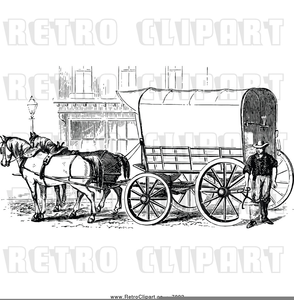 294x300 Horse And Covered Wagon Clipart Free Images