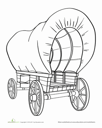 350x440 Huge Collection Of 'conestoga Wagon Drawing' Download More Than