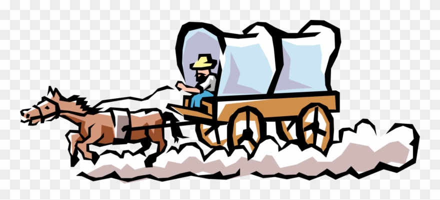 880x401 Vector Illustration Of Old West Chuck Wagon Or Chuckwagon