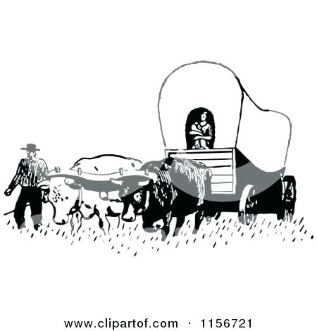 450x470 Covered Wagon Clip Art