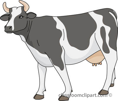 400x341 Cow Clip Art
