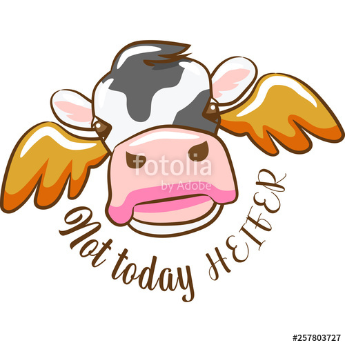 500x500 Cow Face Vector Stock Image And Royalty Free Vector
